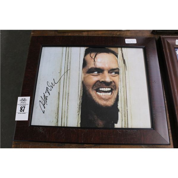 Jack Nicholson Signed Photo The Shining