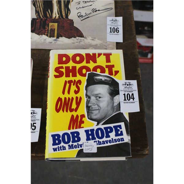 Bob Hope Signed Book