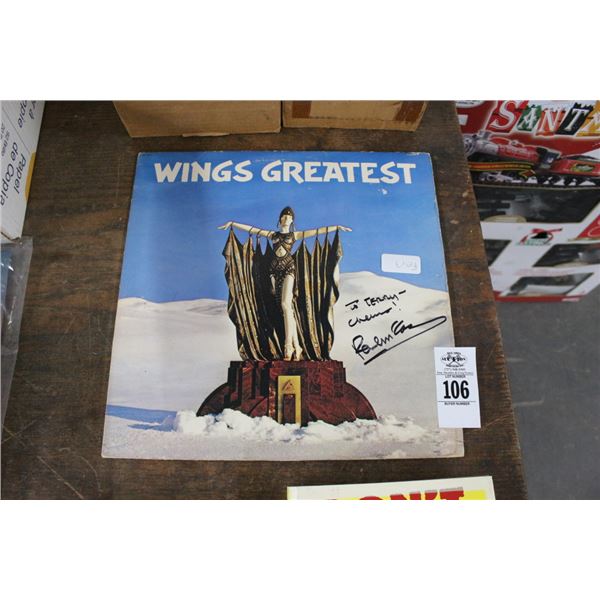 Paul McCartney Signed Vinyl Cover Album
