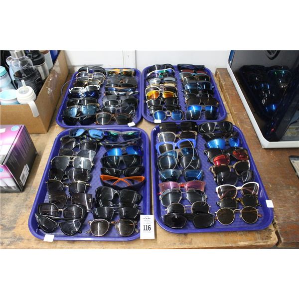 4-Asst. Designer Sunglasses Tray - 4 X $