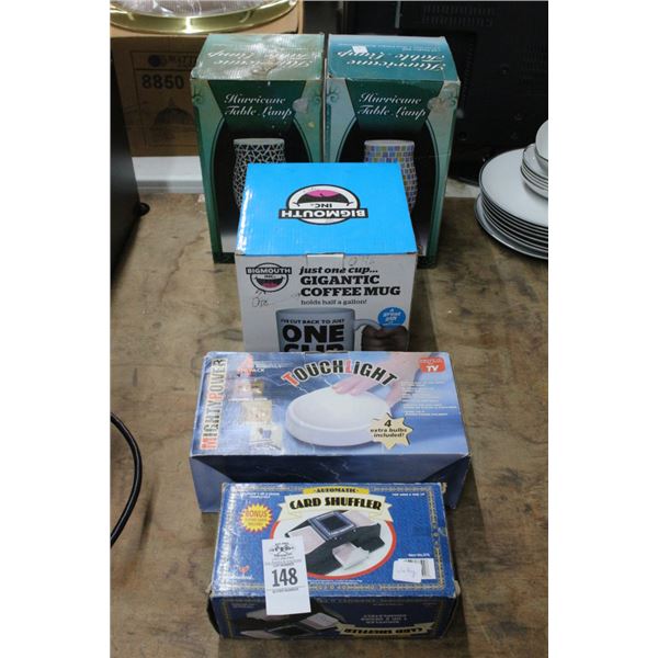 Automatic Card Shuffler, Touch Light, Large Mug, Table Lamps