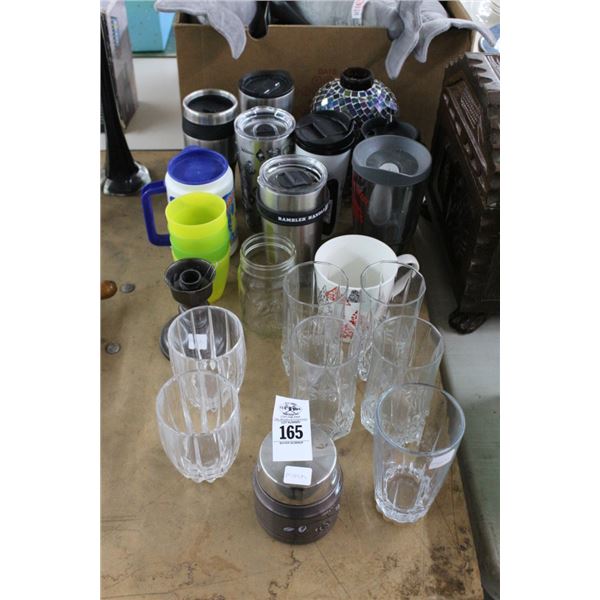 Asst. Thermoses, Glasses