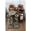 Image 1 : Asst. Metal Candlestands, Ceramic, Wood Vases