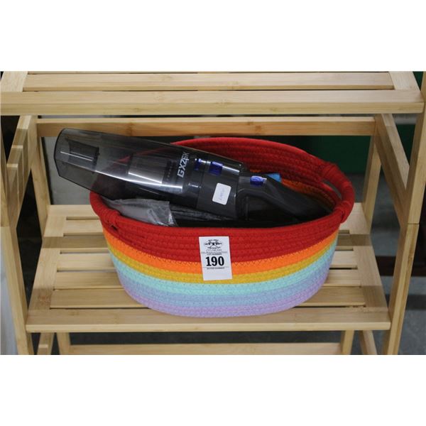 Rainbow Color Basket, Dust Buster