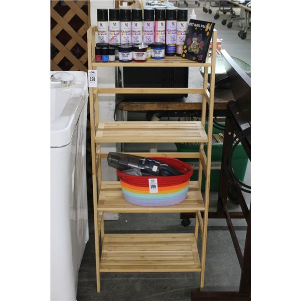 4 Tier Bamboo Ladder Shelf