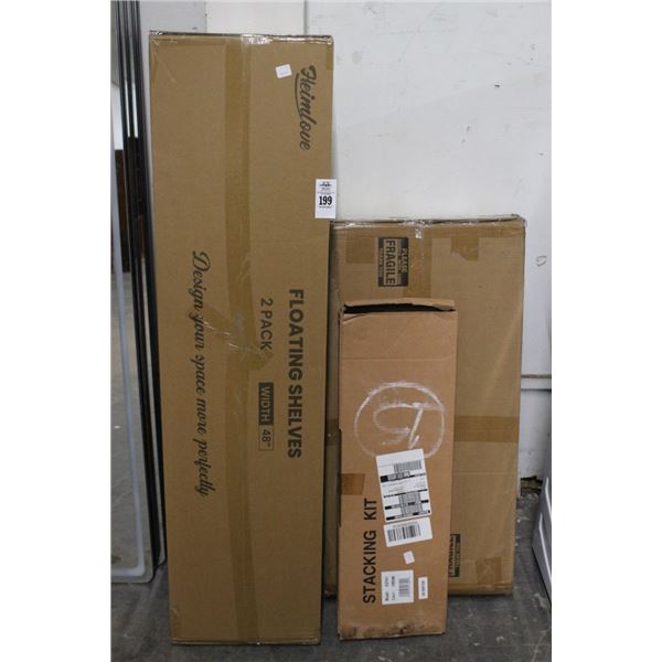 Asst. Floating Shelves, Shelfing Stacking Kit