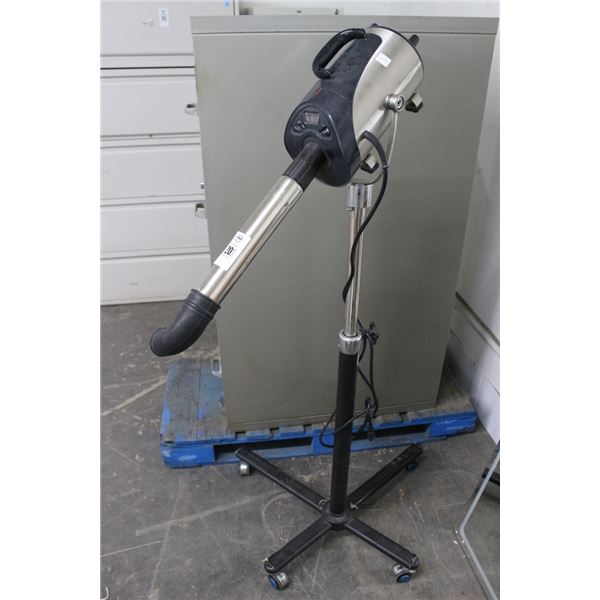 Pet Dryer on Rolling Pedestal