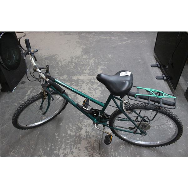 Green Huffy Mountain Bike