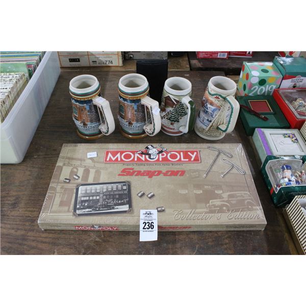 Christmas Steins 4, Sealed Monopoly Game