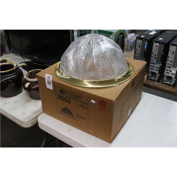 Gold Rimmed Ceiling Light