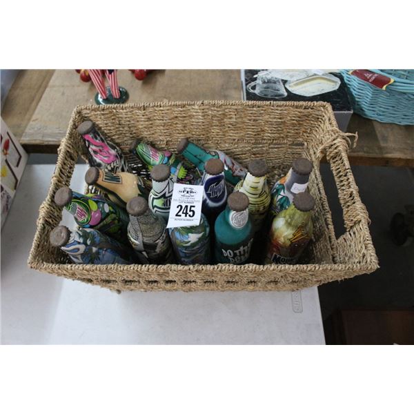 Collectible Tin Mountain Dew Bottles