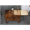 Image 1 : Vintage Wooden Fold Out Sewing Box
