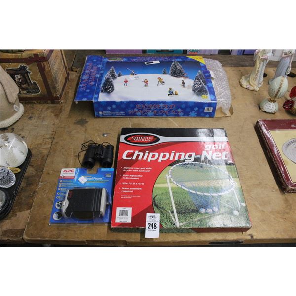 Gold Chipping Net, Binoculars, ACP