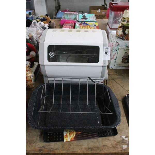 Rotisserie Electric Toaster Oven w/Tray