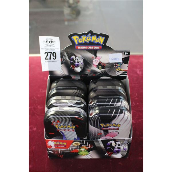 Pokemon Trading Card Game Tin w/Cards, Merchandiser - 8