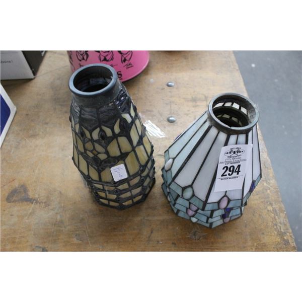 Leaded Glass Lamp Shades - 8