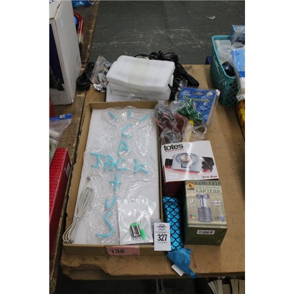 Mini Lantern, Lighted Sign - No Shipping