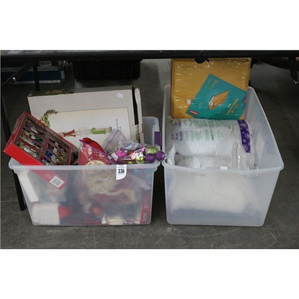 Christmas Lights, Ornaments, Snow Blankets