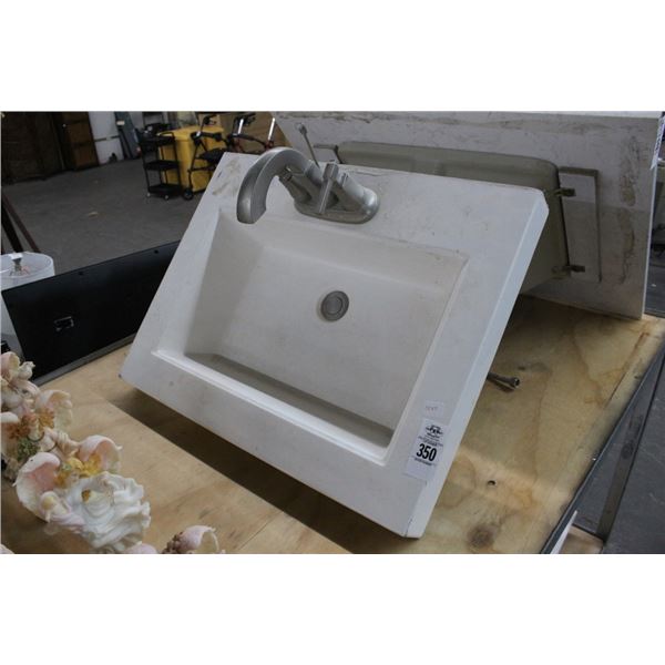 Contemporary White Vanity Sink