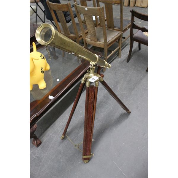 Brass Decorator Tripod Telescope
