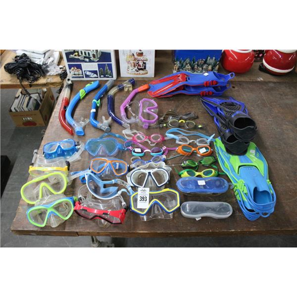 Snorkel Masks, Fins, Accessories