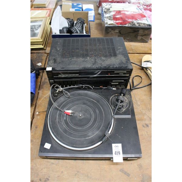 Sanyo Receiver w/Equalizer/Turntable