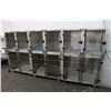 Image 2 : 3-Well Groomed SS  4 Compartment Rolling Pet Kennels - 3 X $