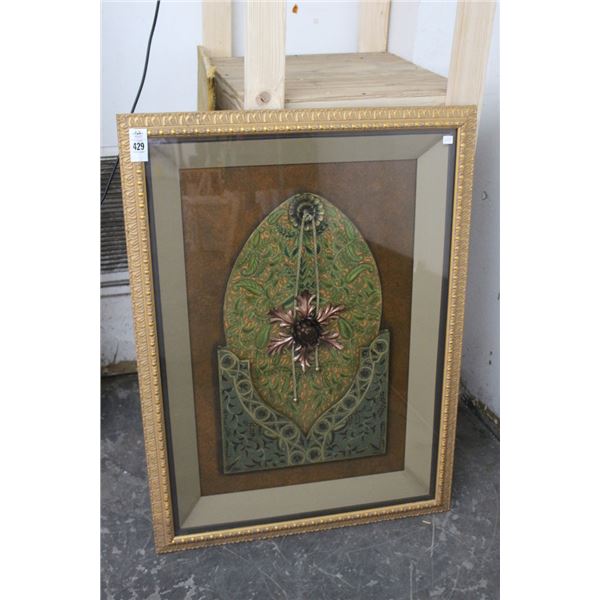 Shadow Box Style Contemporary Wall Art  30"  X  36"