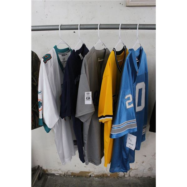 5-Dolphin, Nascar, Dodgers, Other Jerseys - 5 X $