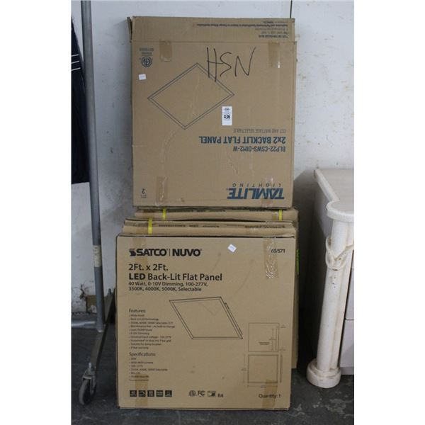 8-LED  2X2  Backlite Flat Panel Fixture - 8 X $