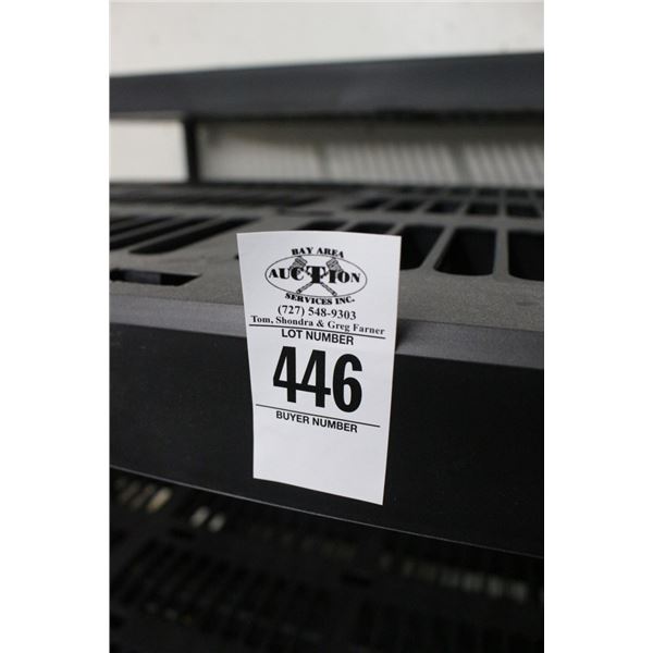 Black/Yellow Plastic Storage Shelving