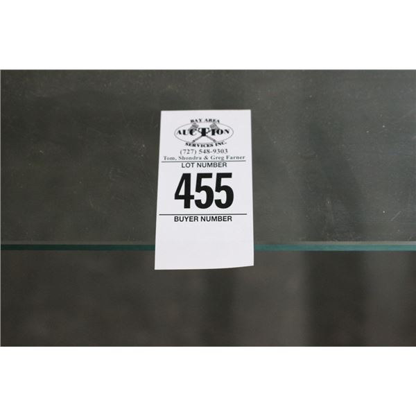 Small Glass Top Computer Desk