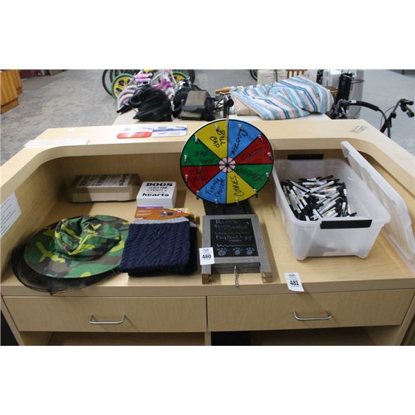 Pet Sweaters, Screen Hat, Pens, Spinner, Small Sidewalk Sign