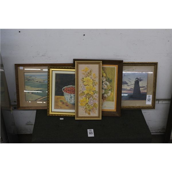 Lighthouse, Floral Small Framed Art - 5