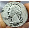 Image 20 : WALKING LIBERTY SILVER HALF DOLLARS - 1942, 1943; WASHINGTON SILVER QUARTERS - 1942, 1944; MERCURY D