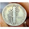 Image 24 : WALKING LIBERTY SILVER HALF DOLLARS - 1942, 1943; WASHINGTON SILVER QUARTERS - 1942, 1944; MERCURY D