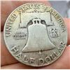 Image 7 : BEN FRANKLIN SILVER HALF DOLLARS - 1952D; WASHINGTON SILVER QUARTER - 1952D