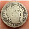 Image 15 : BARBER SILVER DIMES - 1905, 1908, 1908D, 1910, 1913, 1914, 1914D
