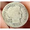Image 9 : BARBER SILVER DIMES - 1905, 1908, 1908D, 1910, 1913, 1914, 1914D