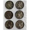 Image 1 : WAR NICKELS - 1943P, 1943D, 1943S, 1944P, 1944D, 1944S - COMPLETE SET OF EACH MINT FOR BOTH YEARS!