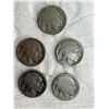 Image 2 : BUFFALO (INDIAN HEAD) NICKELS - lot of 12; 1936 (x6), 1936D (x2), 1937 (x2), no dates (x5)