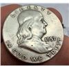 Image 3 : BEN FRANKLIN SILVER HALF DOLLARS - 1957, 1958D