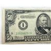 Image 3 : $50 FEDERAL RESERVE NOTE – SERIES OF 1934, LIGHT GREEN TREASURY SEAL - MINNEAPOLIS DISTRICT