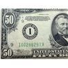 Image 8 : $50 FEDERAL RESERVE NOTE – SERIES OF 1934, LIGHT GREEN TREASURY SEAL - MINNEAPOLIS DISTRICT