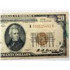 Image 4 : $20 NATIONAL CURRENCY ISSUED BY THE FEDERAL RESERVE BANK OF MINNEAPOLIS, MINNESOTA – 1929 S