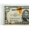 Image 3 : $5 SILVER CERTIFICATES- SERIES 1953, BLUE TREASURY SEAL AND SERIAL NUMBERS  - LOT OF 2
