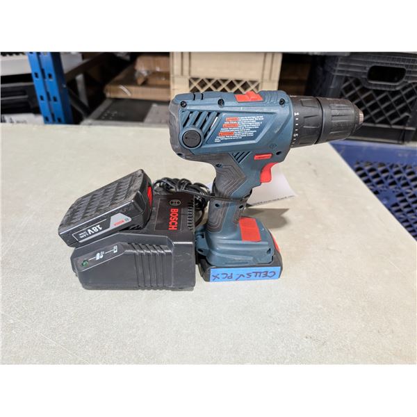 PERCEUSE SANS-FIL BOSCH #GSR18V-190 A/ 2-BATT & 1-CHARGEUR