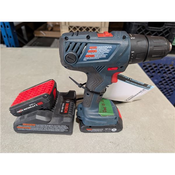 PERCEUSE SANS-FIL BOSCH #GSR18V-190 A/ 2-BATT & 1-CHARGEUR