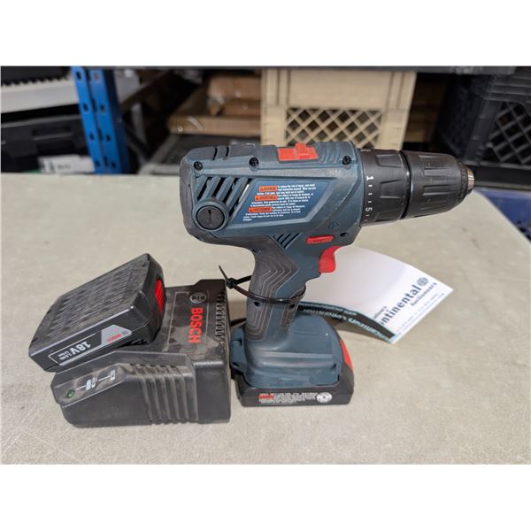 PERCEUSE SANS-FIL BOSCH #GSR18V-190 A/ 2-BATT & 1-CHARGEUR