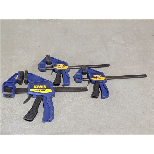 LOT DE 3 SERRES IRWIN QUICK-GRIP ASST